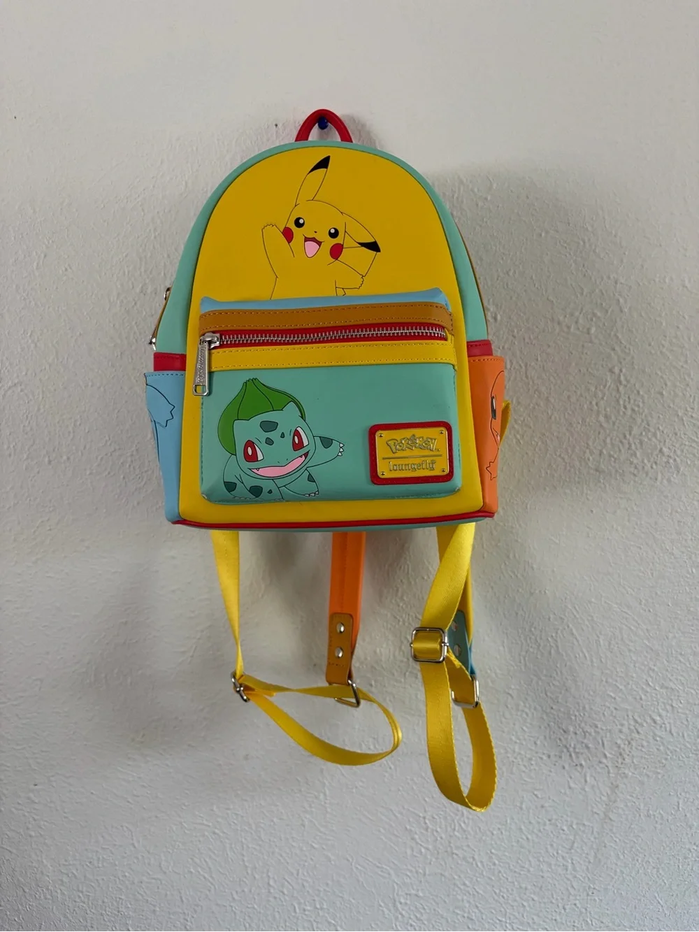 Pokémon Kids Pikachu & Bulbasaur Colorblock Mini Backpack - Yellow/Green